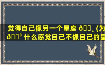 觉得自己像另一个星座 🌸 (为 🌳 什么感觉自己不像自己的星座)